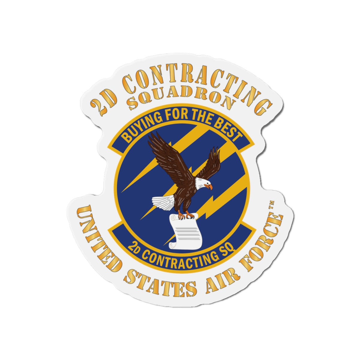 Die-Cut Magnet - USAF - 2d Contracting Squadron