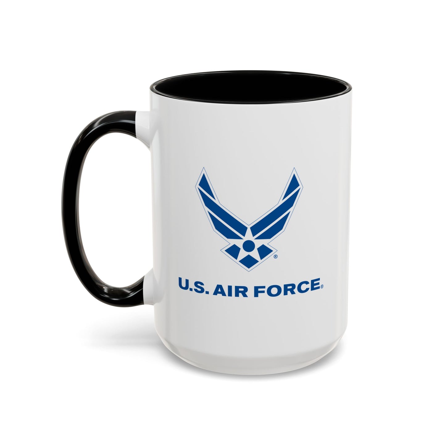 Accent Coffee Mug (11oz & 15oz) - USAF Logo, TM Txt - U S Air Force X 300