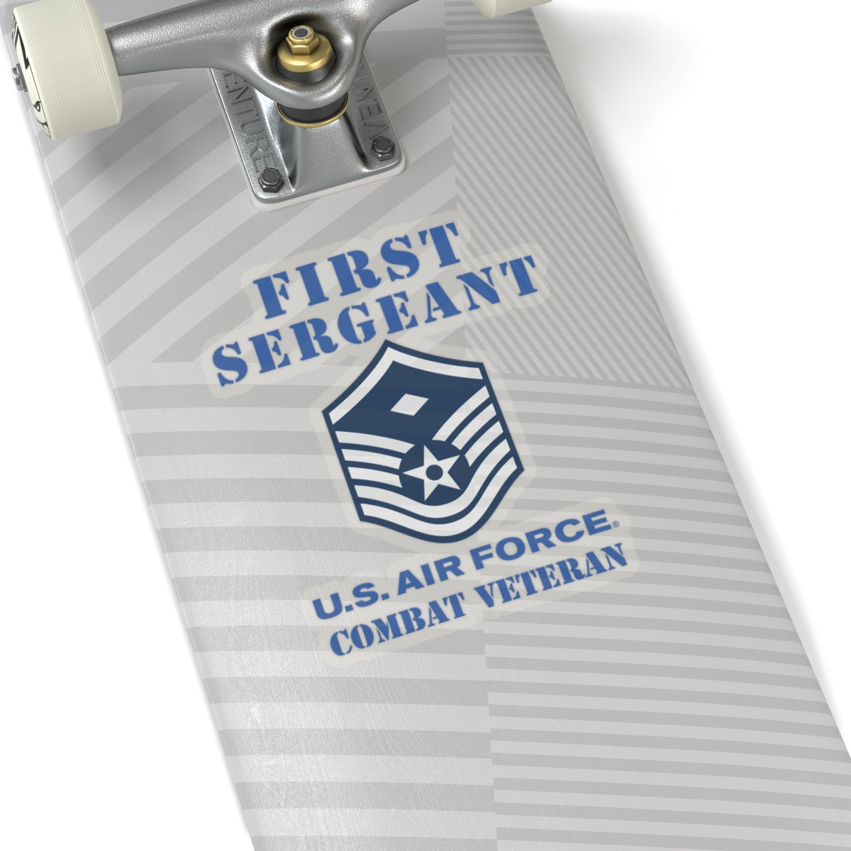 Kiss-Cut Stickers - USAF - First Sergeant (E7b) - 2020 - Combat Veteran