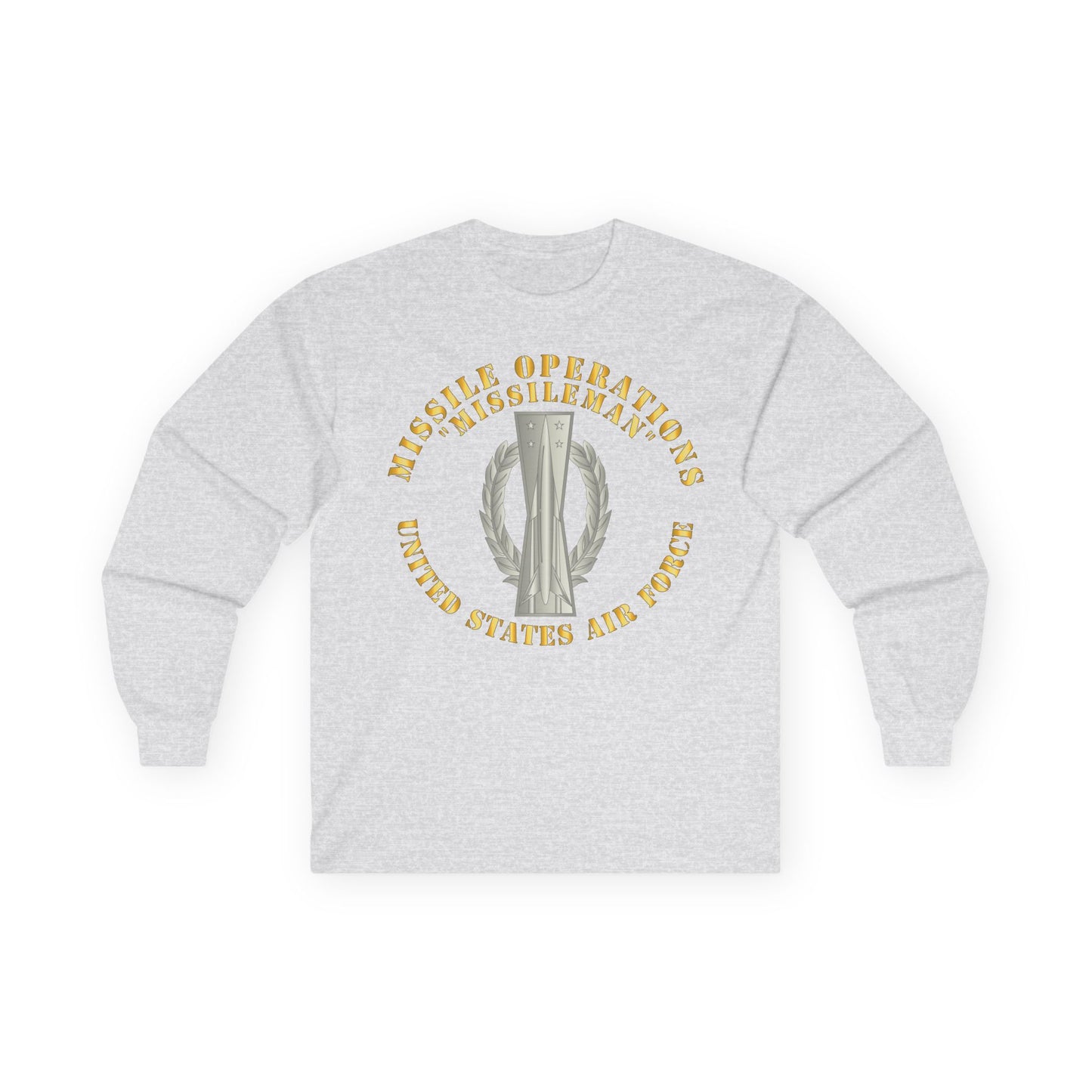 Unisex Ultra Cotton Long Sleeve Tee - USAF - Missile Operations - Missileman - Basic