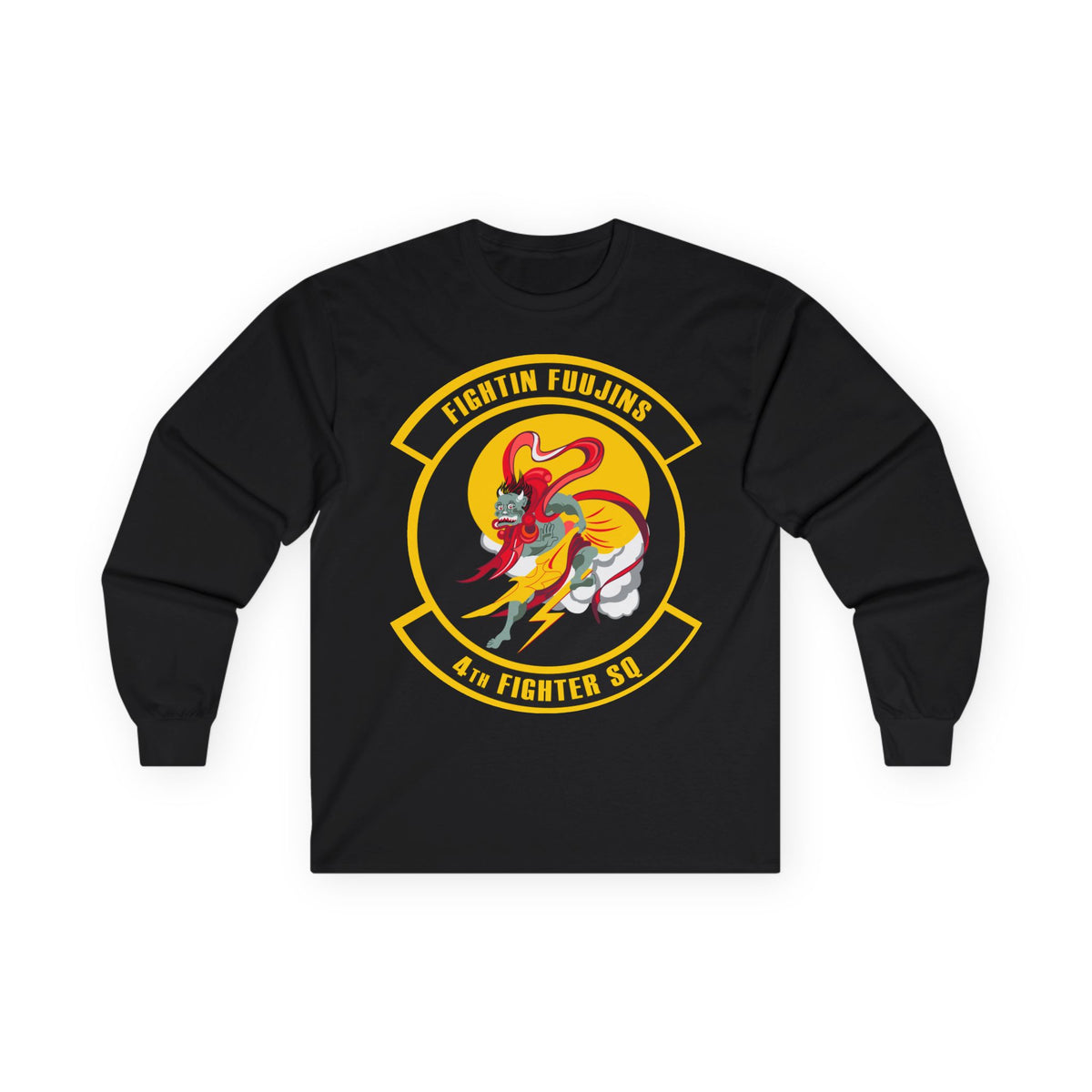 Unisex Ultra Cotton Long Sleeve Tee - USAF - 4th Fighter Squadron wo txt