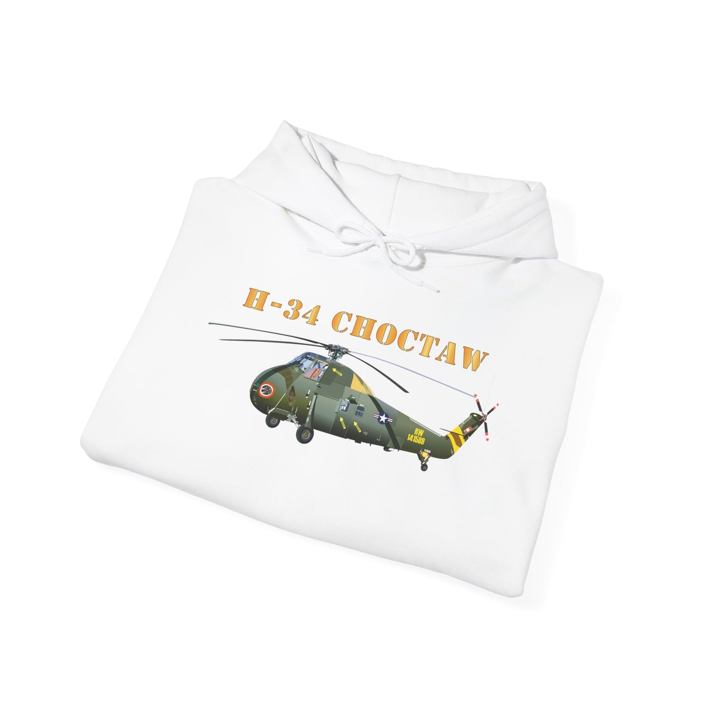 Unisex Heavy Blend Hooded Sweatshirt - H-34 Choctaw with Txt X 300