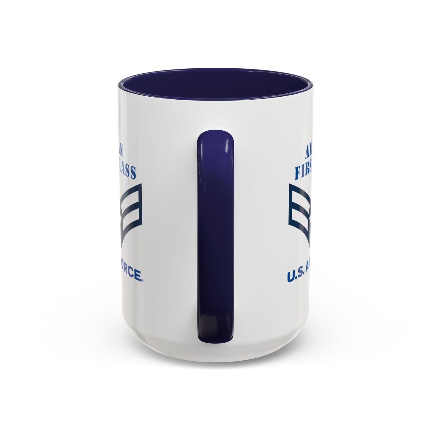 Accent Coffee Mug (11oz & 15oz) - USAF - Airman - First Class (E3) - 2020 - US Air Force w Text X 300