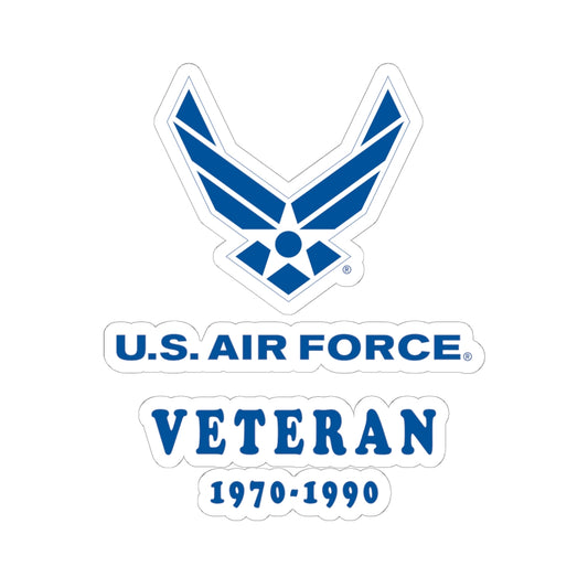 Kiss-Cut Stickers - USAF - Air Force - Veteran w years