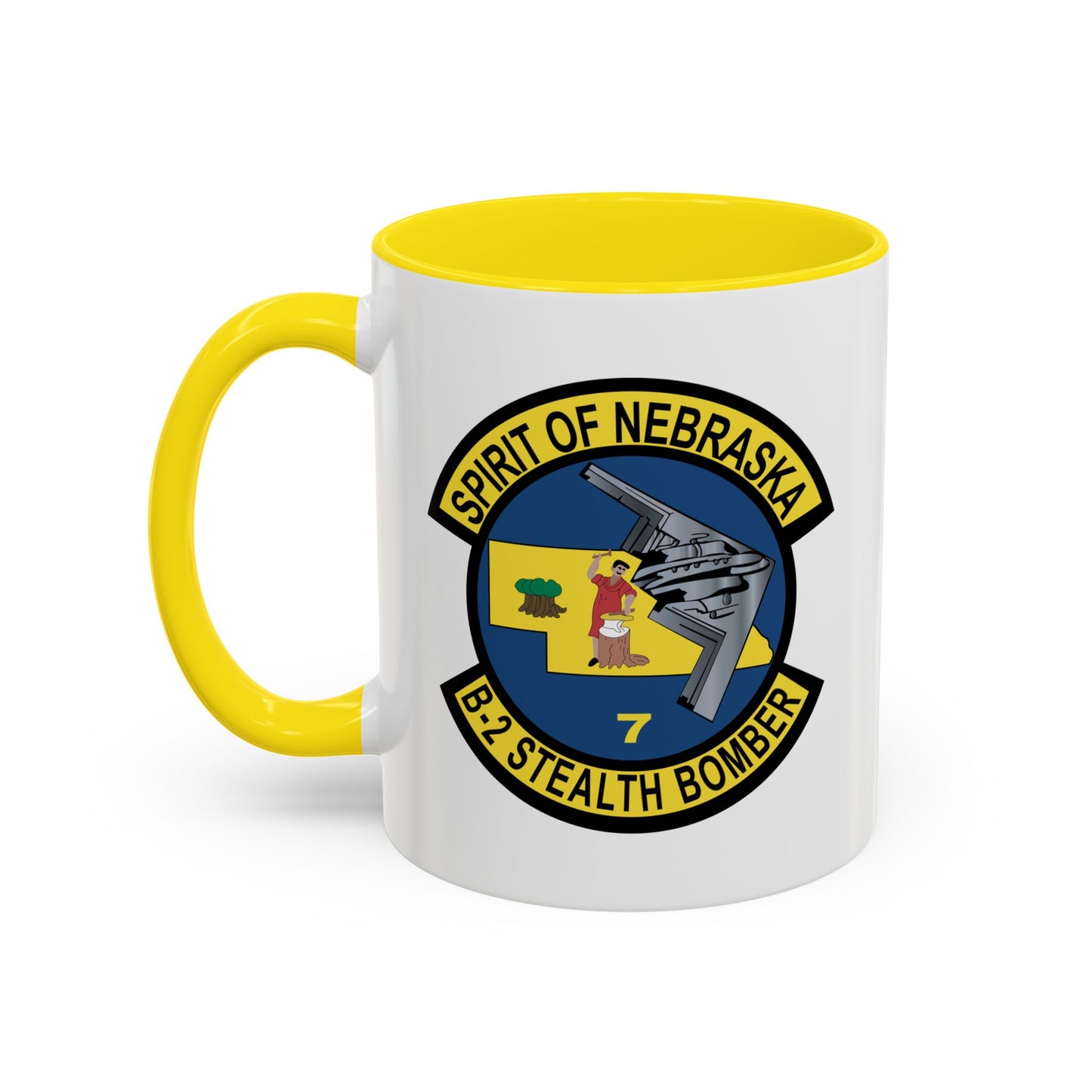 Accent Coffee Mug (11oz & 15oz) - USAF - B2 - Spirit of Nebraska - Stealth Bomber wo txt X 300