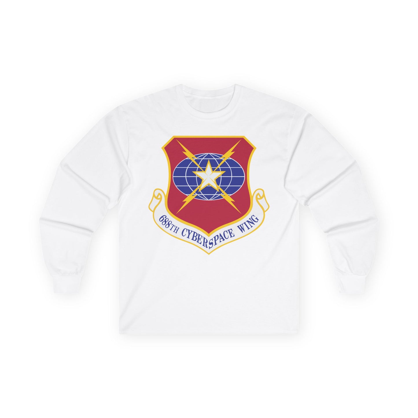 Unisex Ultra Cotton Long Sleeve Tee - USAF - 688th Cyberspace Wing wo Txt X 300