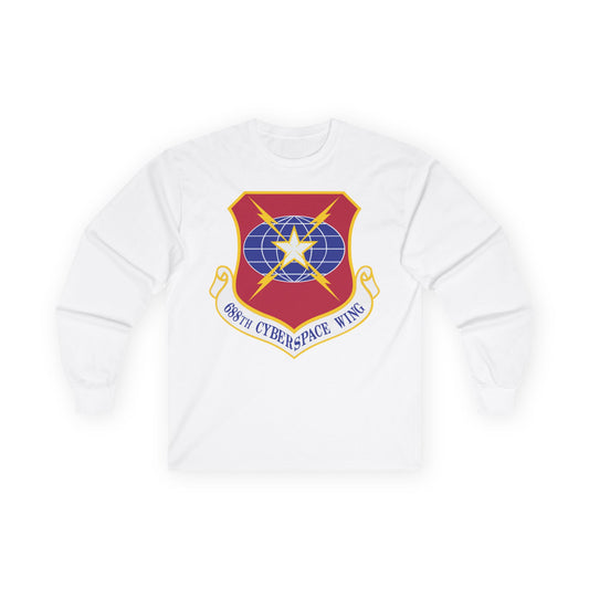 Unisex Ultra Cotton Long Sleeve Tee - USAF - 688th Cyberspace Wing wo Txt X 300