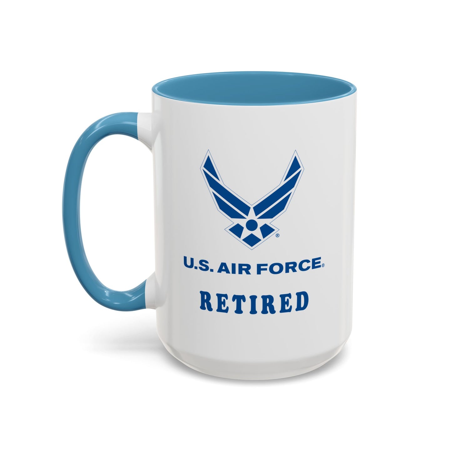 Accent Coffee Mug (11oz & 15oz) - USAF - Air Force - Retired X 300