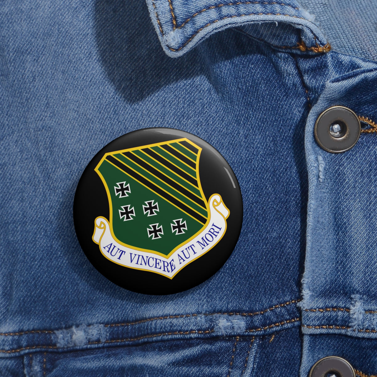 Custom Pin Button - USAF - 1st Fighter Wing wo txt