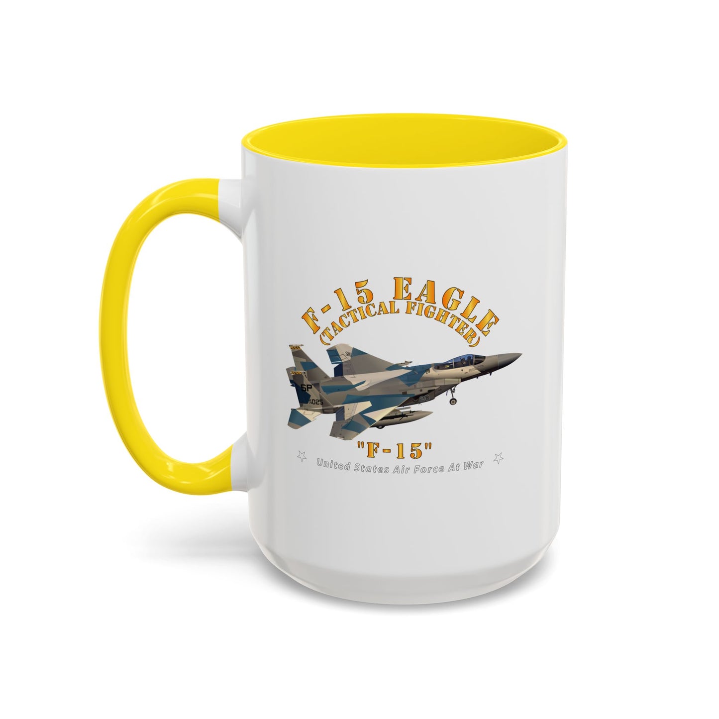 Accent Coffee Mug (11oz & 15oz) - USAF - F15 Eagle - F15