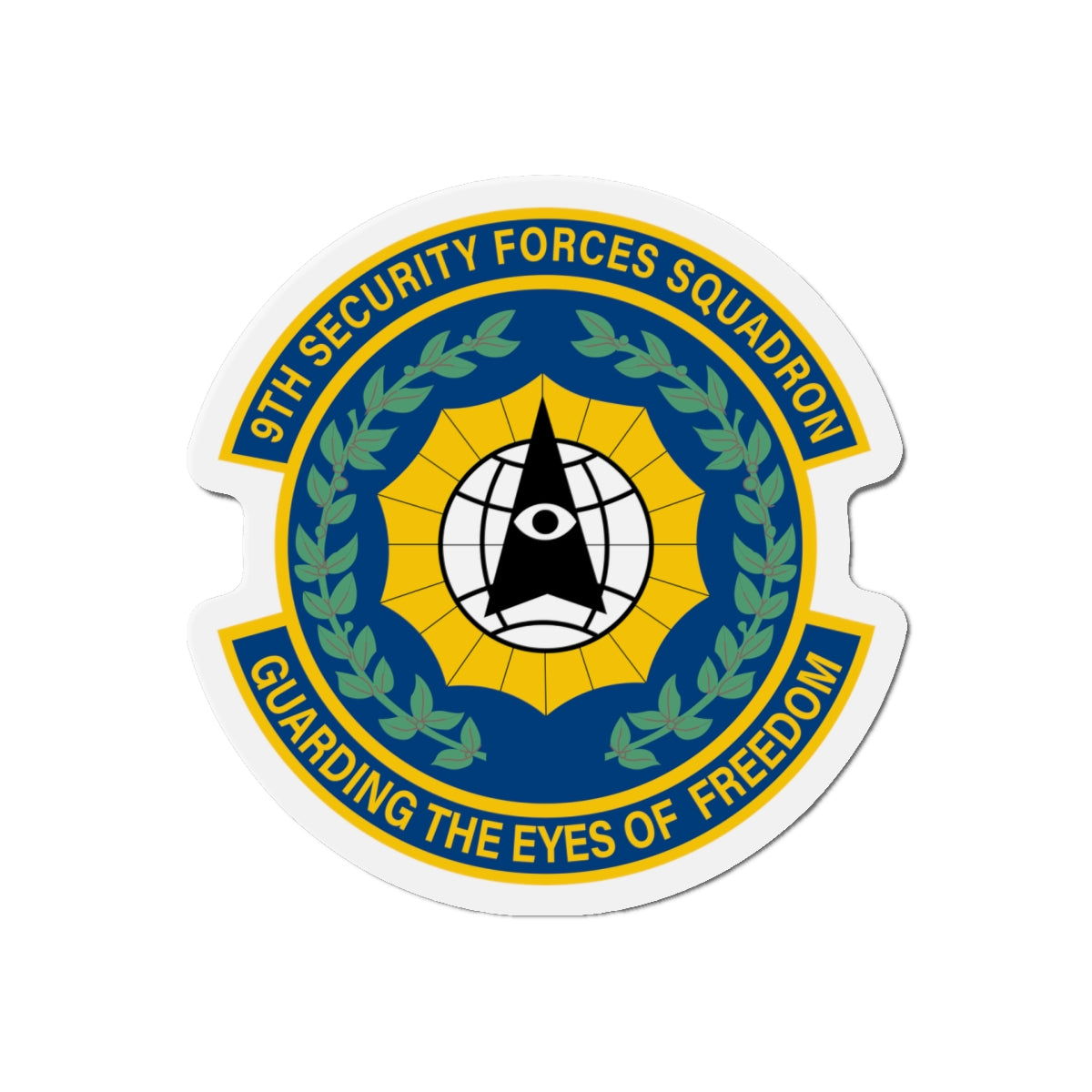 Die-Cut Magnet - USAF - 9th Security Forces Squadron wo txt X 300