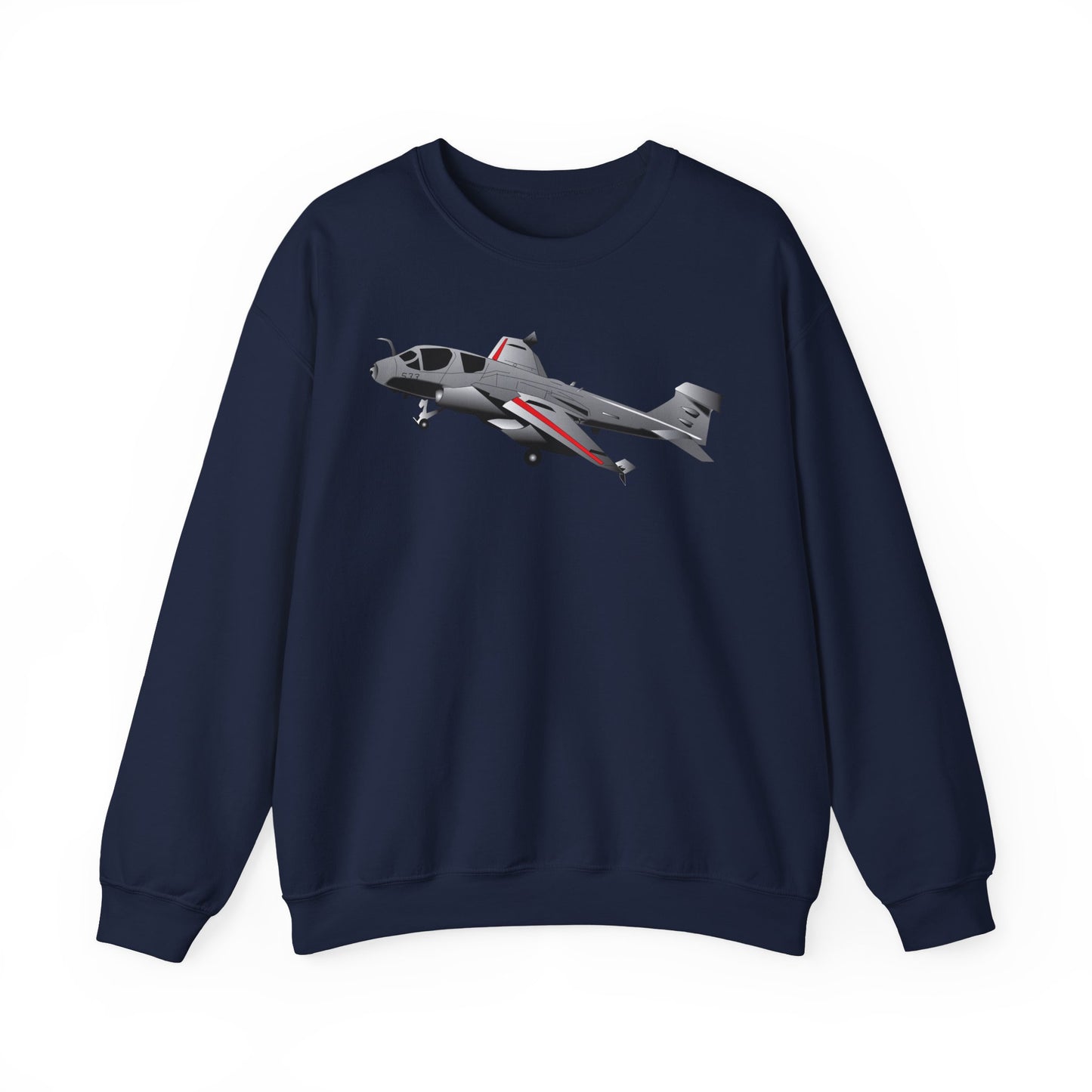 Crewneck Sweatshirt - Aircraft - Navy - A-6A Intruder X 300