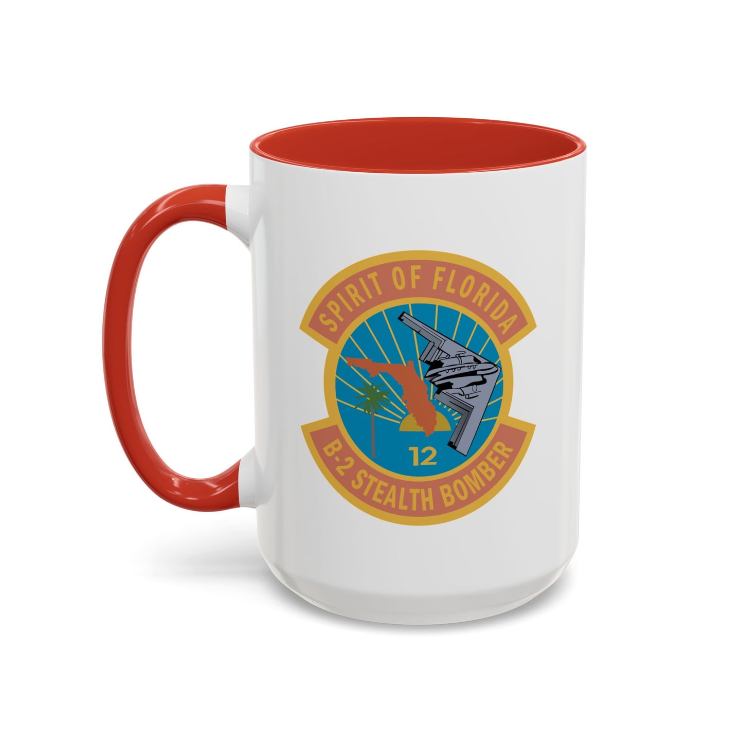 Accent Coffee Mug (11oz & 15oz) - USAF - B2 - Spirit of Florida - Stealth Bomber wo txt X 300