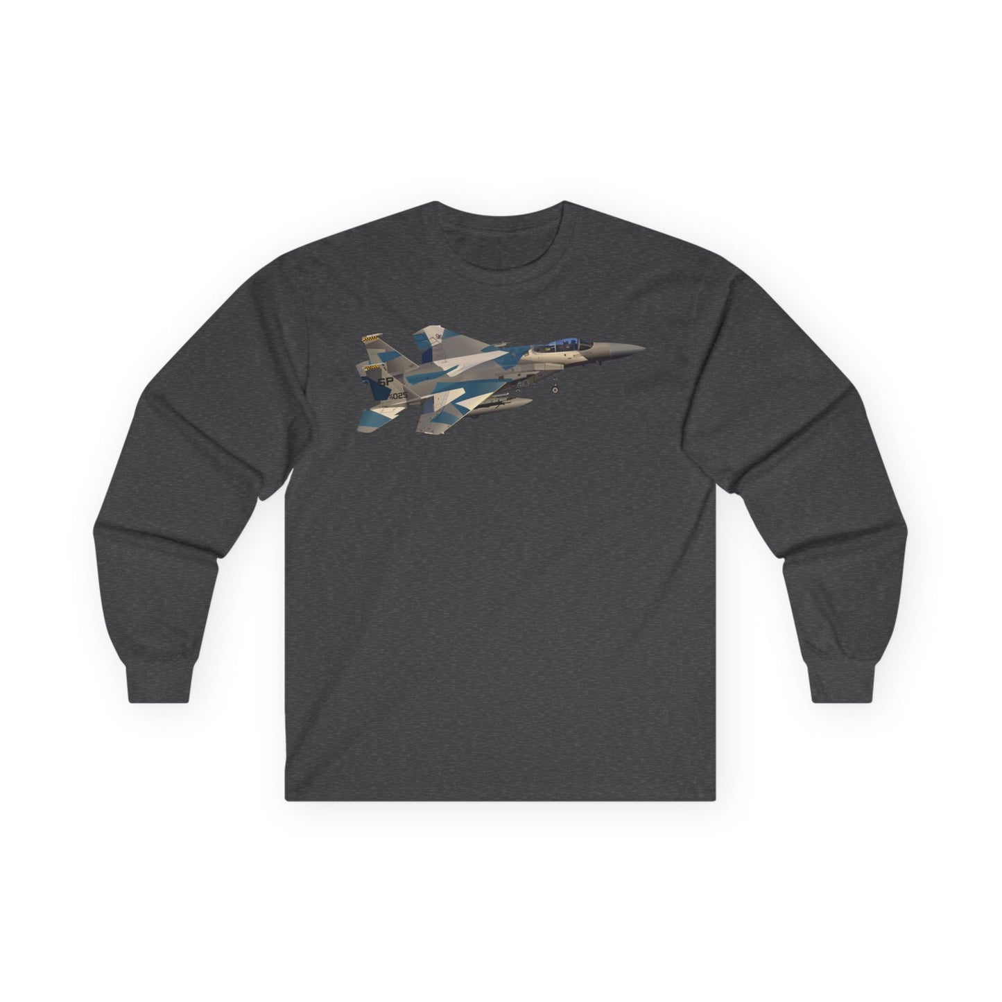 Unisex Ultra Cotton Long Sleeve Tee - USAF - F15 Eagle wo txt