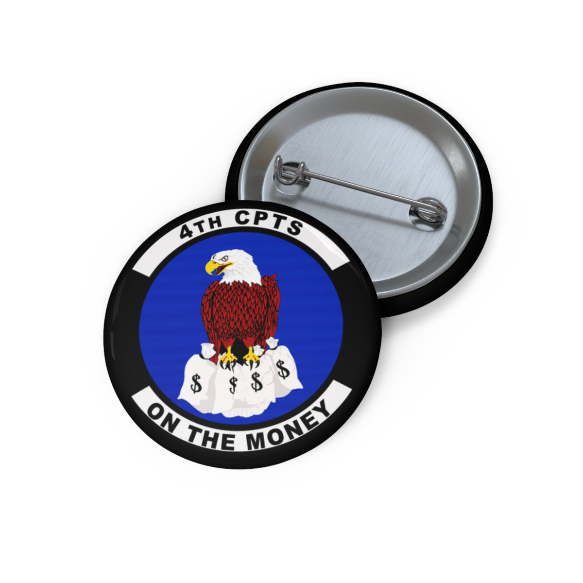 Custom Pin Button - USAF - 4th Comptroller Squadron wo txt X 300