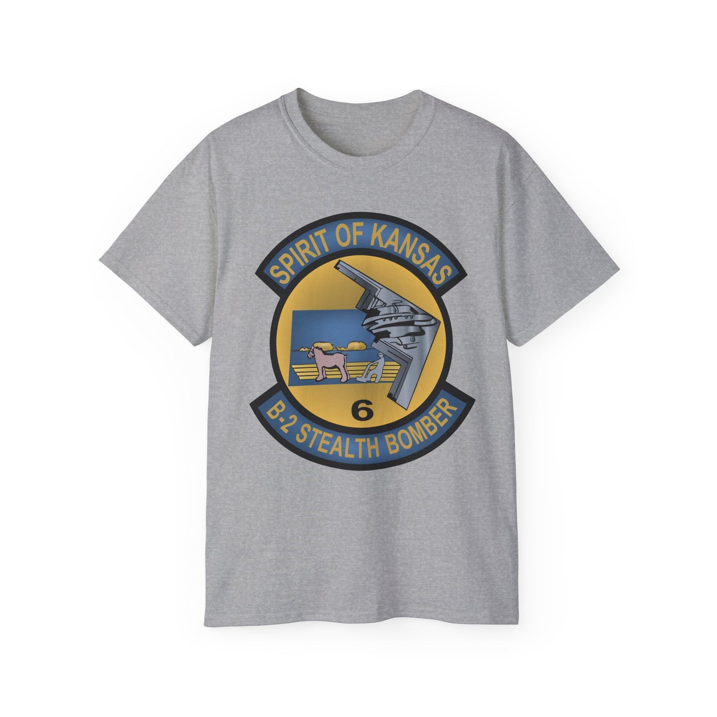 Unisex Ultra Cotton Tee - USAF - B2 - Spirit of Kansas - Stealth Bomber wo txt X 300