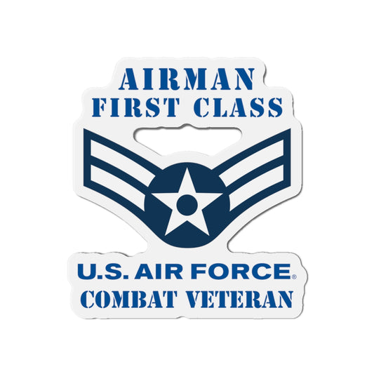 Die-Cut Magnet - USAF - Airman - First Class (E3) - 2020 - Combat Veteran
