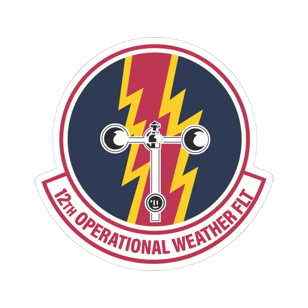 Kiss-Cut Stickers - USAF - 12th Operational Weather Flight wo txt