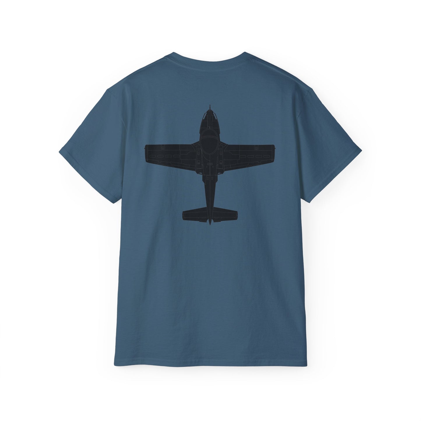 Unisex Ultra Cotton Tee - Aircraft - T-37-Trainer - Top - Black - Metal X 300