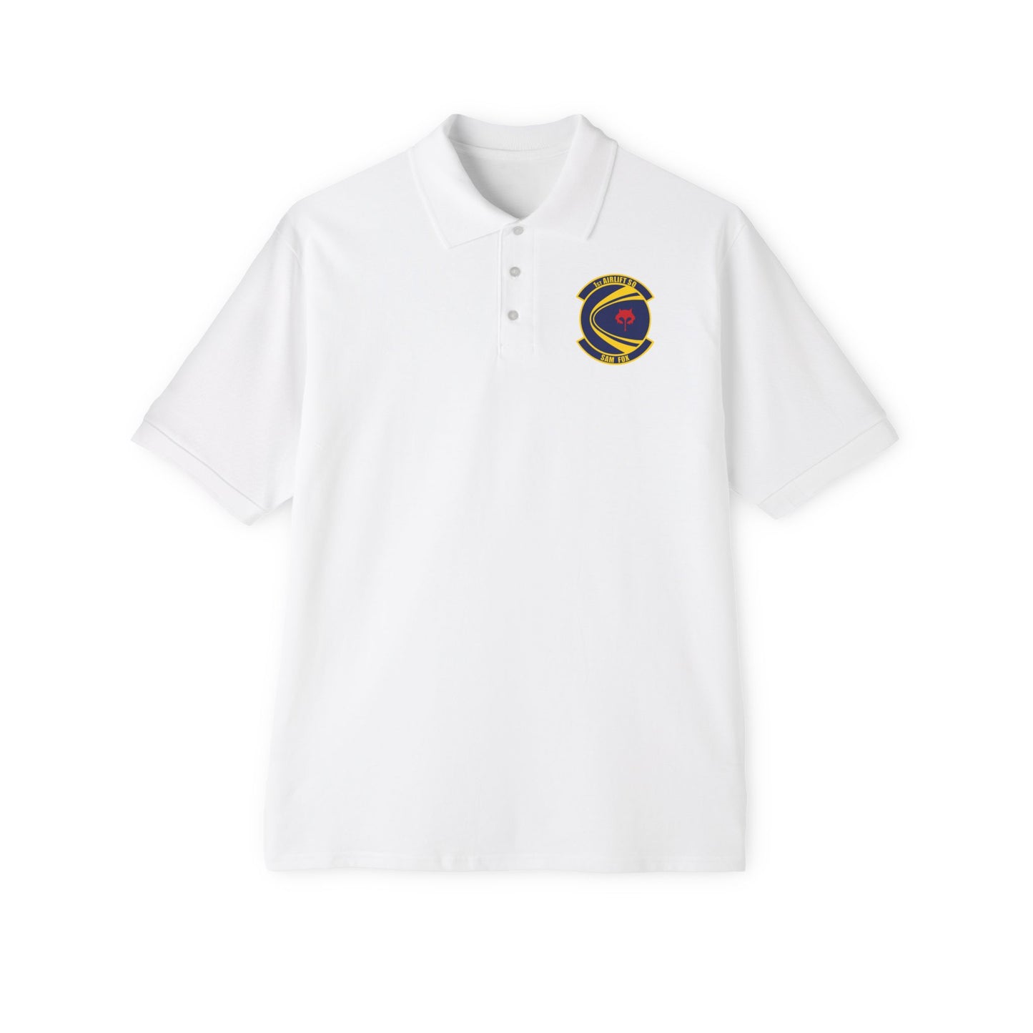 Men's Piqué Polo - USAF - 1st Airlift Squadron wo txt X 300