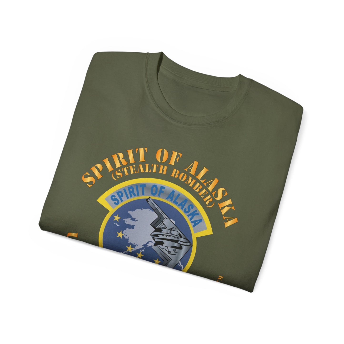 Unisex Ultra Cotton Tee - USAF - B2 - Spirit of Alaska - Stealth Bomber X 300