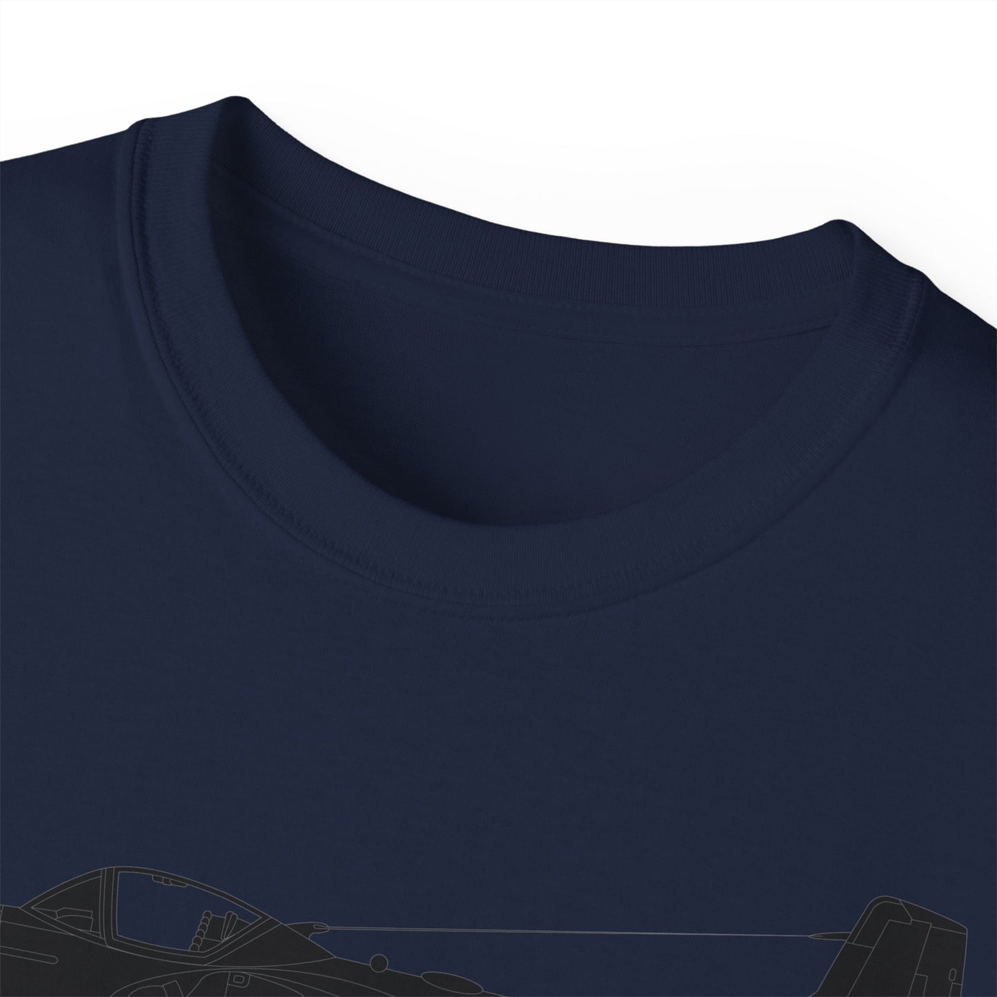 Unisex Ultra Cotton Tee - Aircraft - T-37-Trainer - Top - Black - Metal X 300