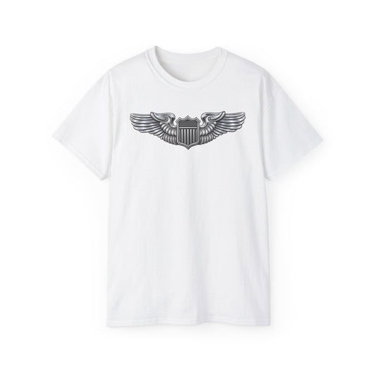Unisex Ultra Cotton Tee - USAF - Basic Pilot Badge wo Txt - 3D - Enhanced