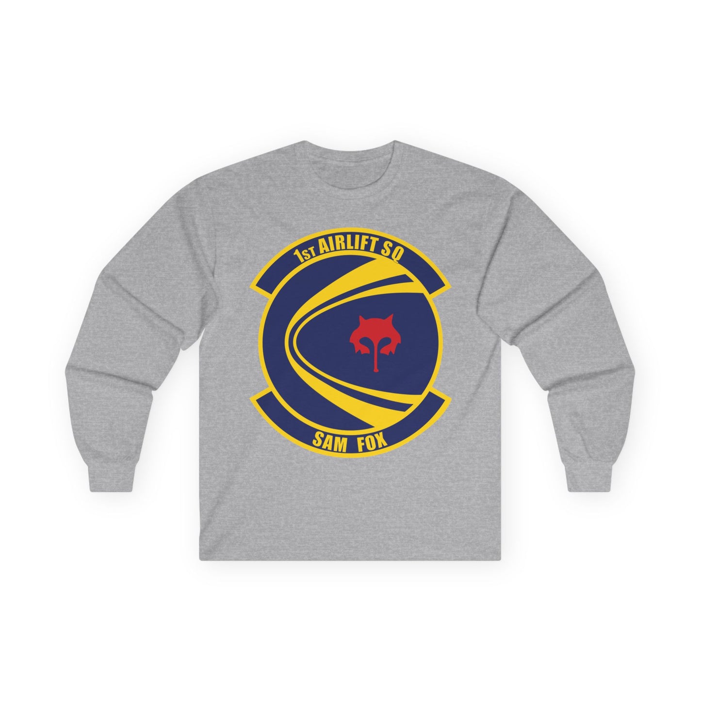 Unisex Ultra Cotton Long Sleeve Tee - USAF - 1st Airlift Squadron wo txt X 300
