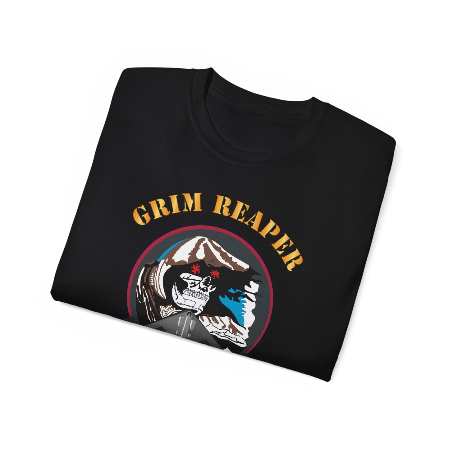 Unisex Ultra Cotton Tee - USAF - B2 - Grim Reaper - Stealth Bomber X 300