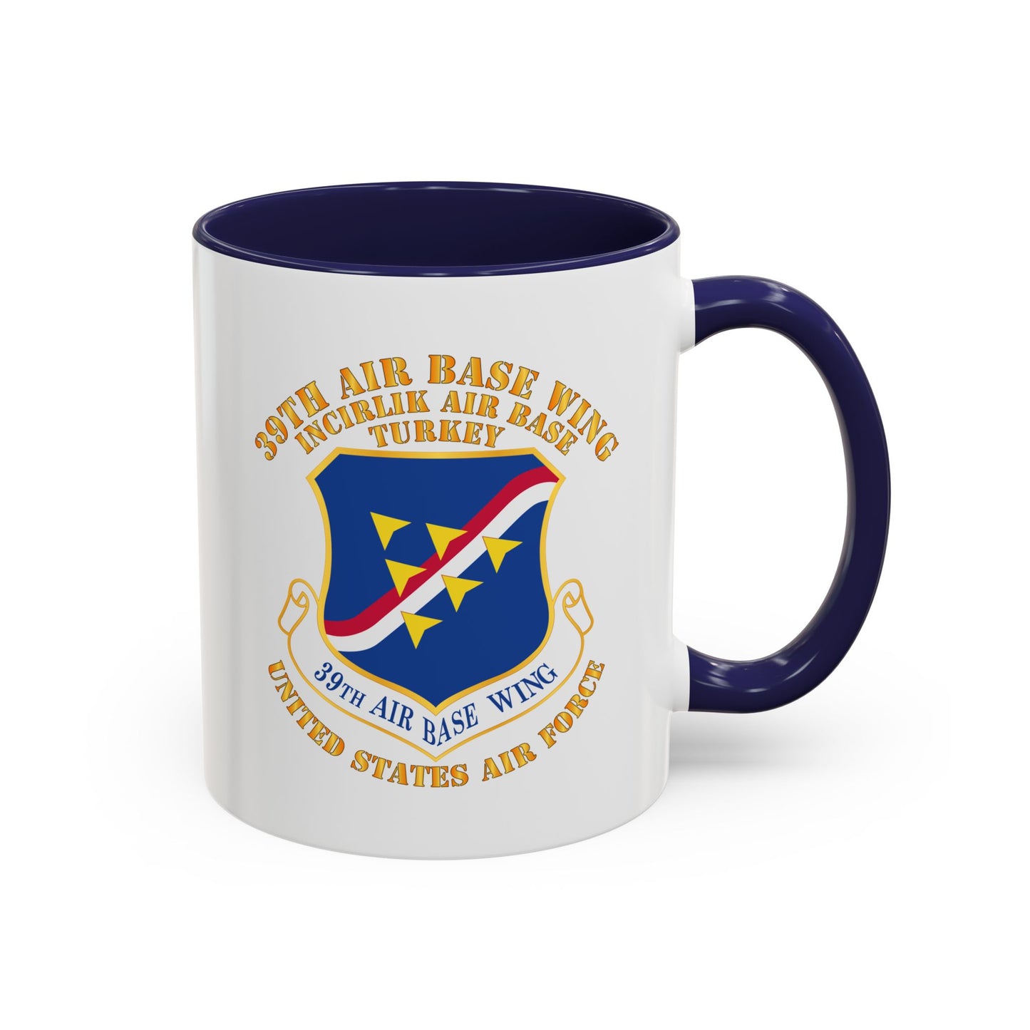 Accent Coffee Mug (11oz & 15oz) - USAF - 39th Airbase Wing - 3rd AF - Incirlik Air Base - Turkey