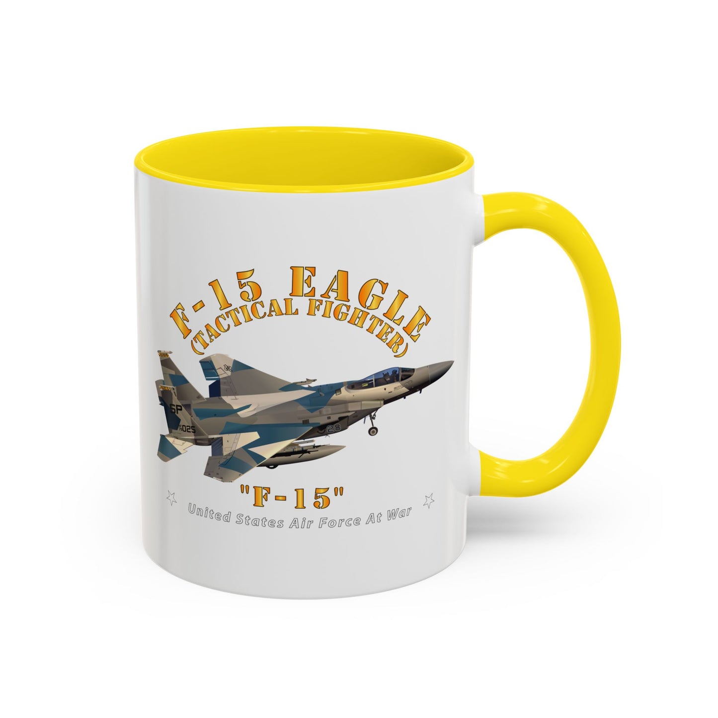 Accent Coffee Mug (11oz & 15oz) - USAF - F15 Eagle - F15