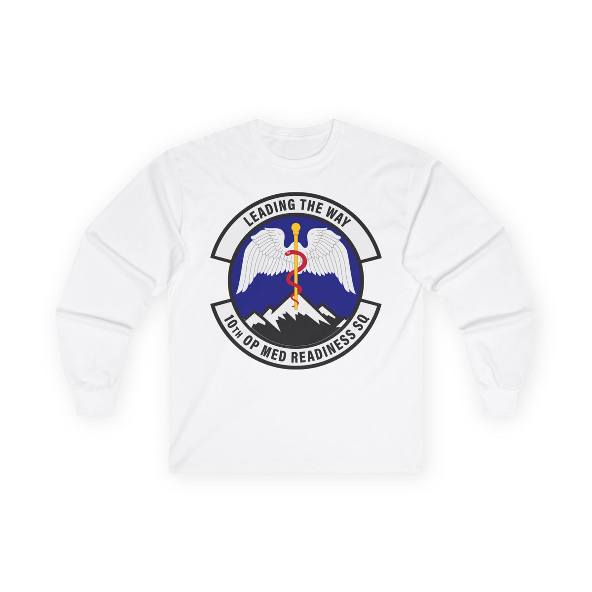 Unisex Ultra Cotton Long Sleeve Tee - USAF - 10th Operational Medical Readiness Sq wo txt