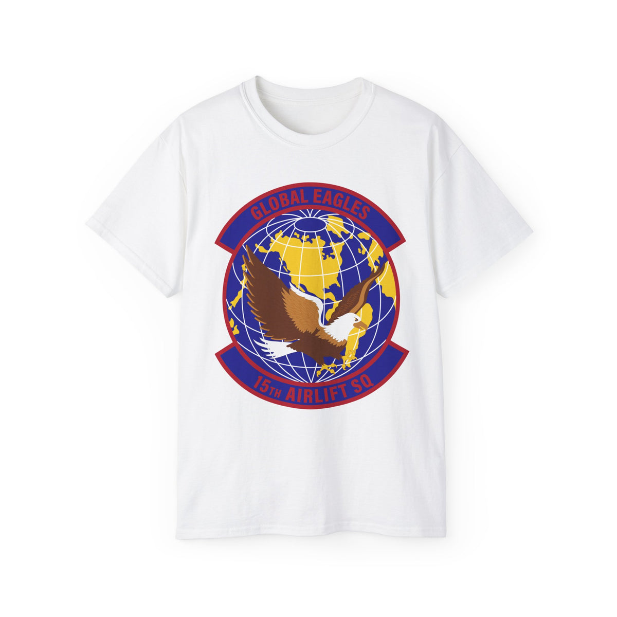 Unisex Ultra Cotton Tee - USAF - 15th Airlift Squadron wo txt
