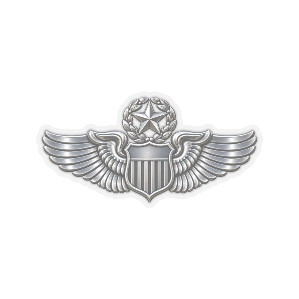 Kiss-Cut Stickers - USAF - Master Pilot Badge wo txt - 3D - Enhanced