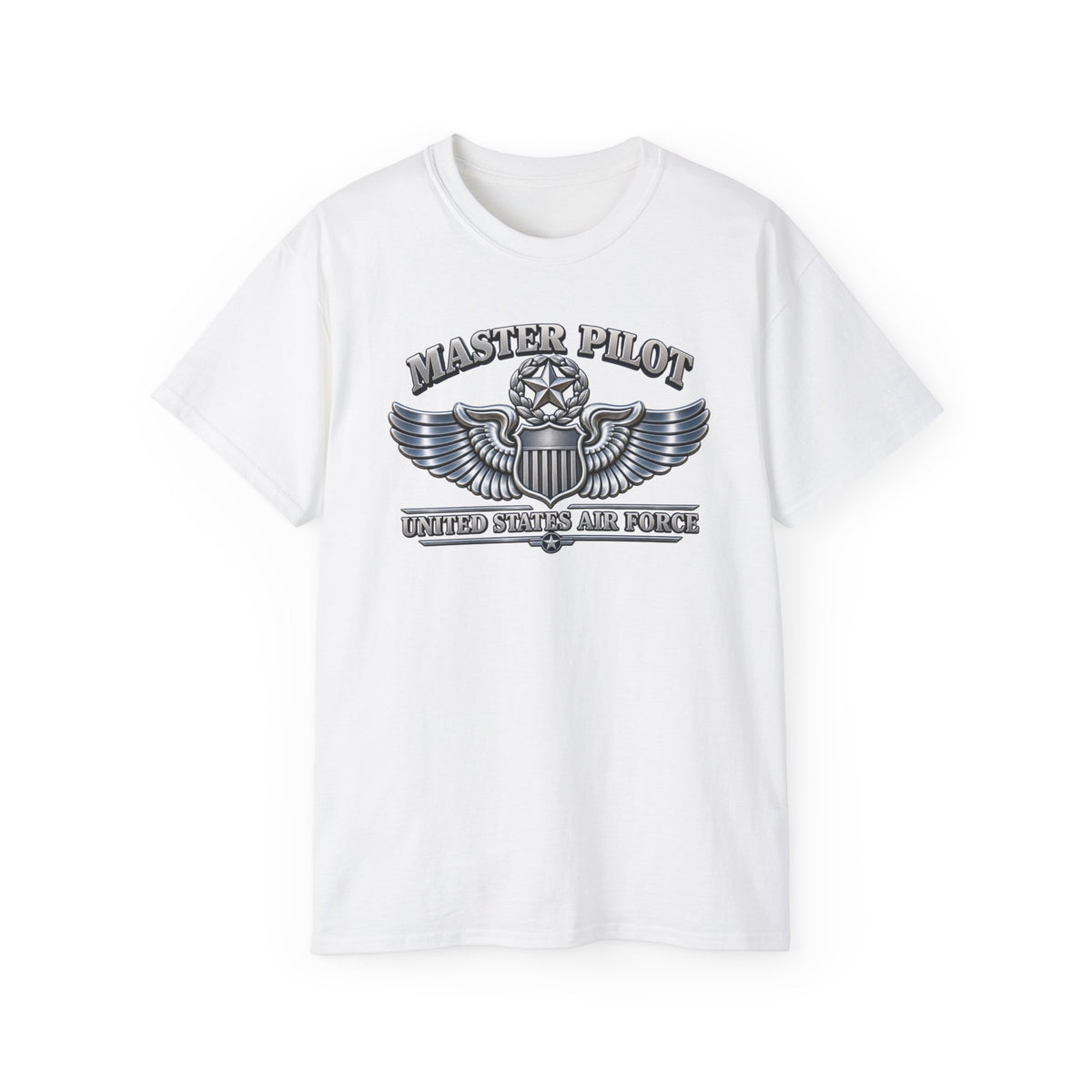 Unisex Ultra Cotton Tee - USAF - Master Pilot Badge - United States Air Force - 3D - Enhanced