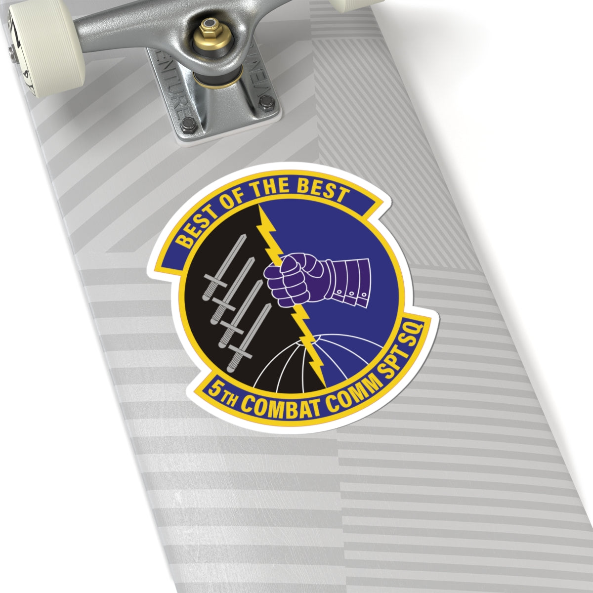 Kiss-Cut Stickers - USAF - 5th Combat Communications Support Sq wo txt X 300