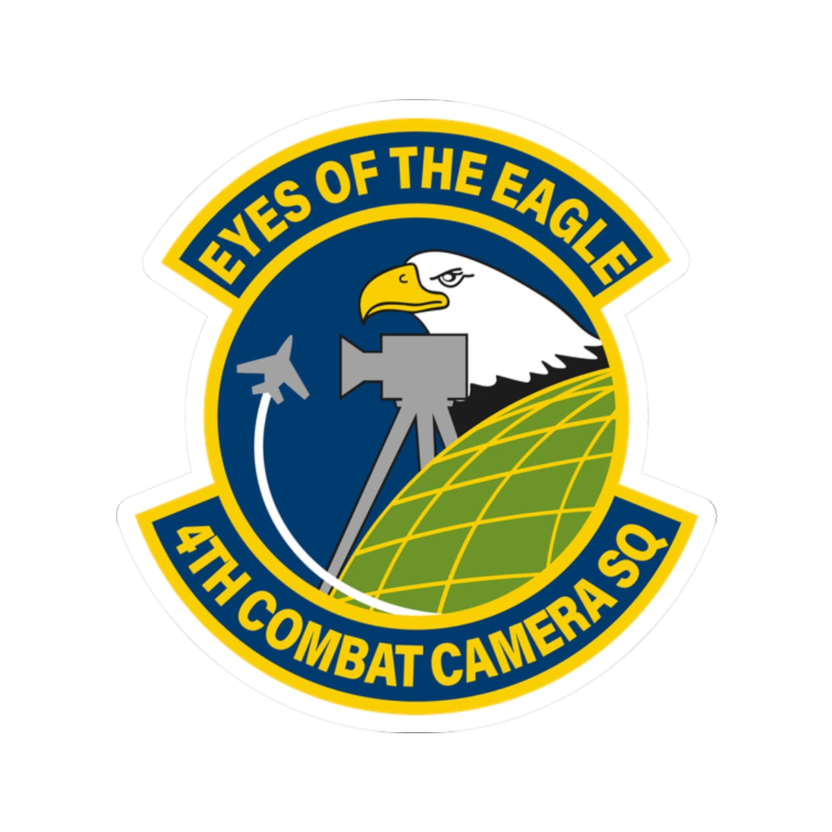 Kiss-Cut Stickers - USAF - 4th Combat Camera Squadron wo txt X 300
