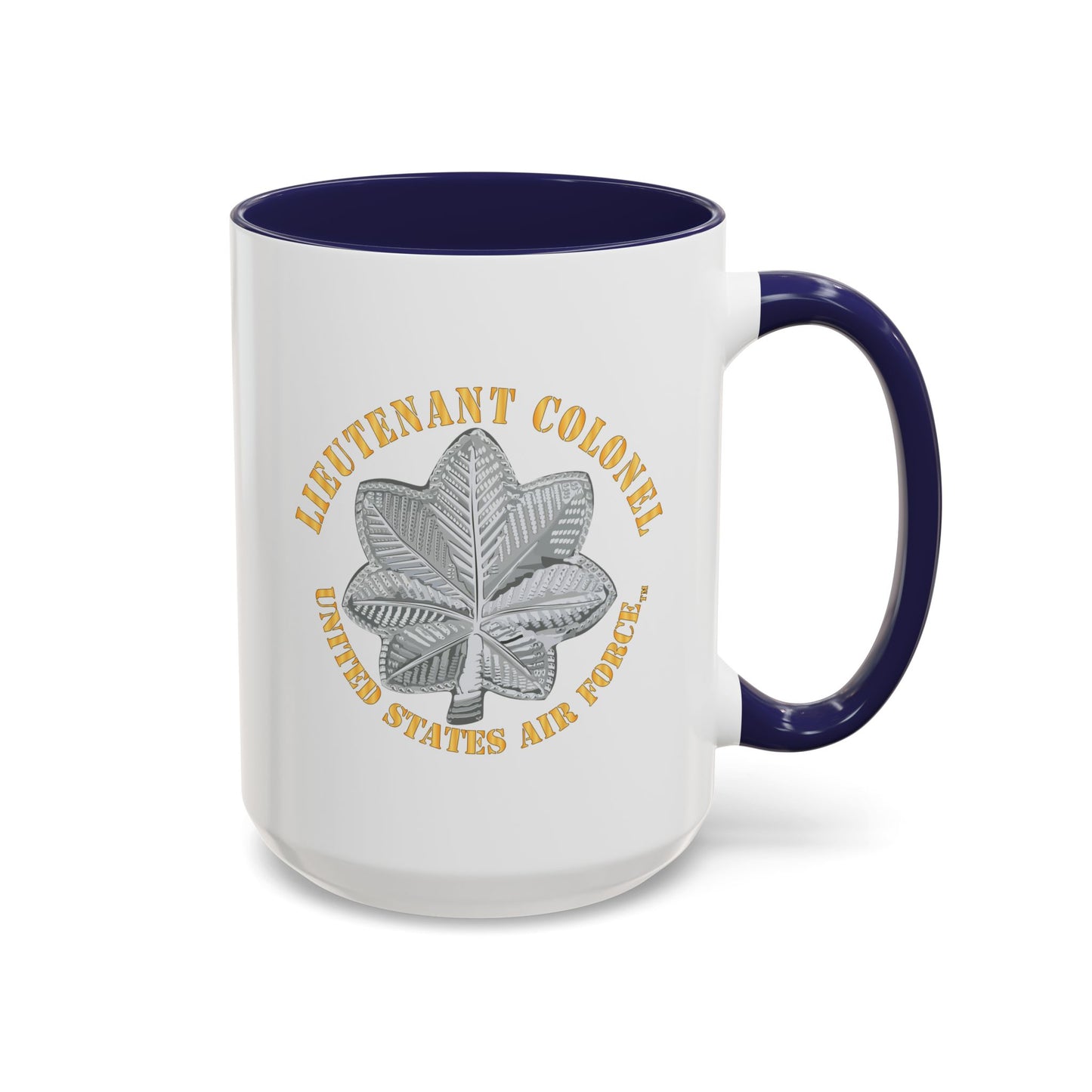 Accent Coffee Mug (11oz & 15oz) - USAF - Lieutenant Colonel - LTC - TM X 300