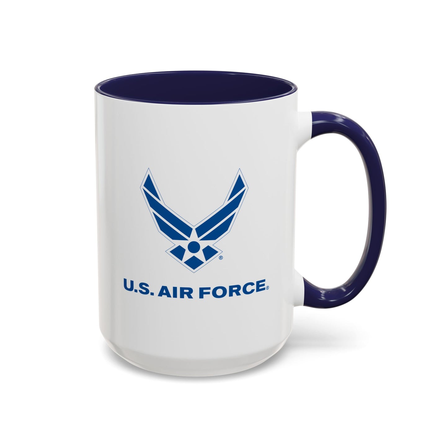 Accent Coffee Mug (11oz & 15oz) - USAF Logo, TM Txt - U S Air Force X 300