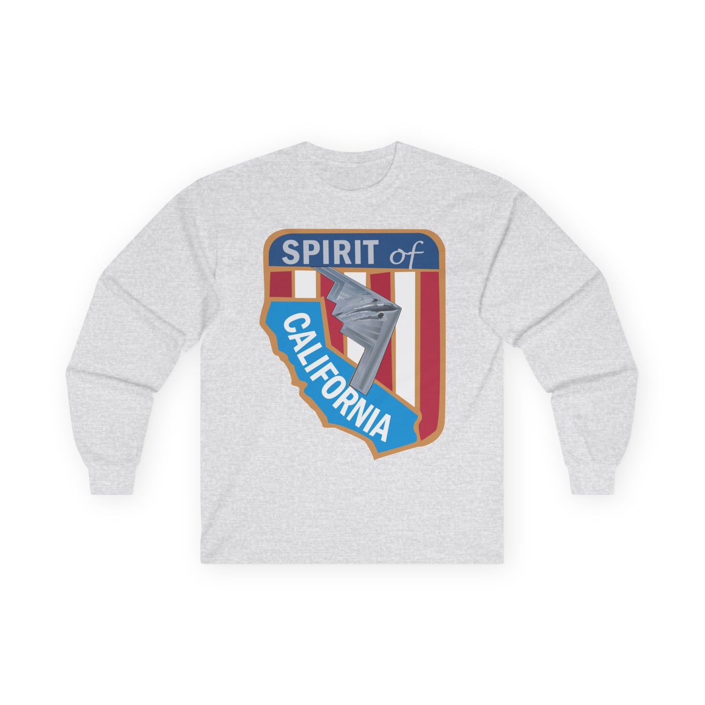 Unisex Ultra Cotton Long Sleeve Tee - USAF - B2 - Spirit of California - Stealth Bomber wo txt X 300