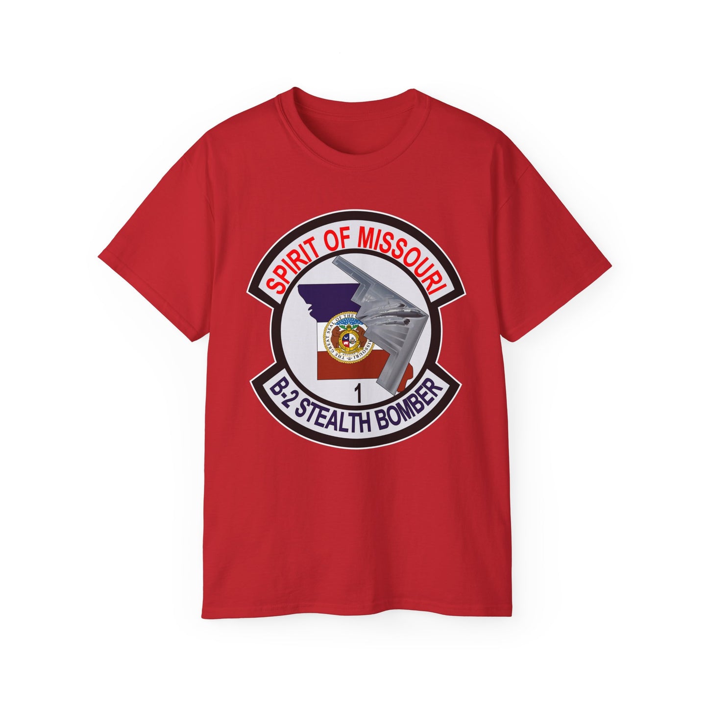 Unisex Ultra Cotton Tee - USAF - B2 - Spirit of Missouri - Stealth Bomber wo Txt