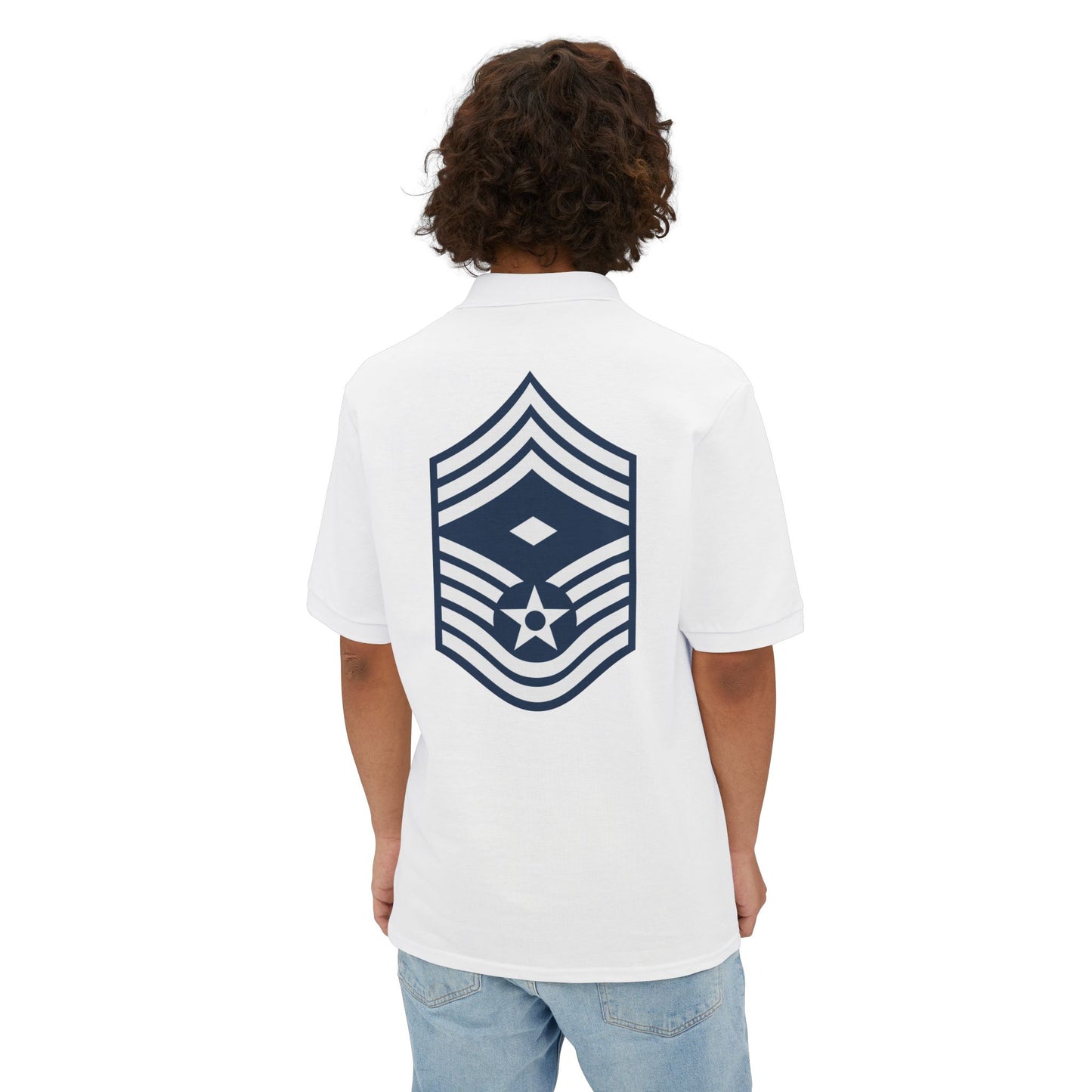 Men's Piqué Polo - USAF - First Sergeant (E9b) - 2020