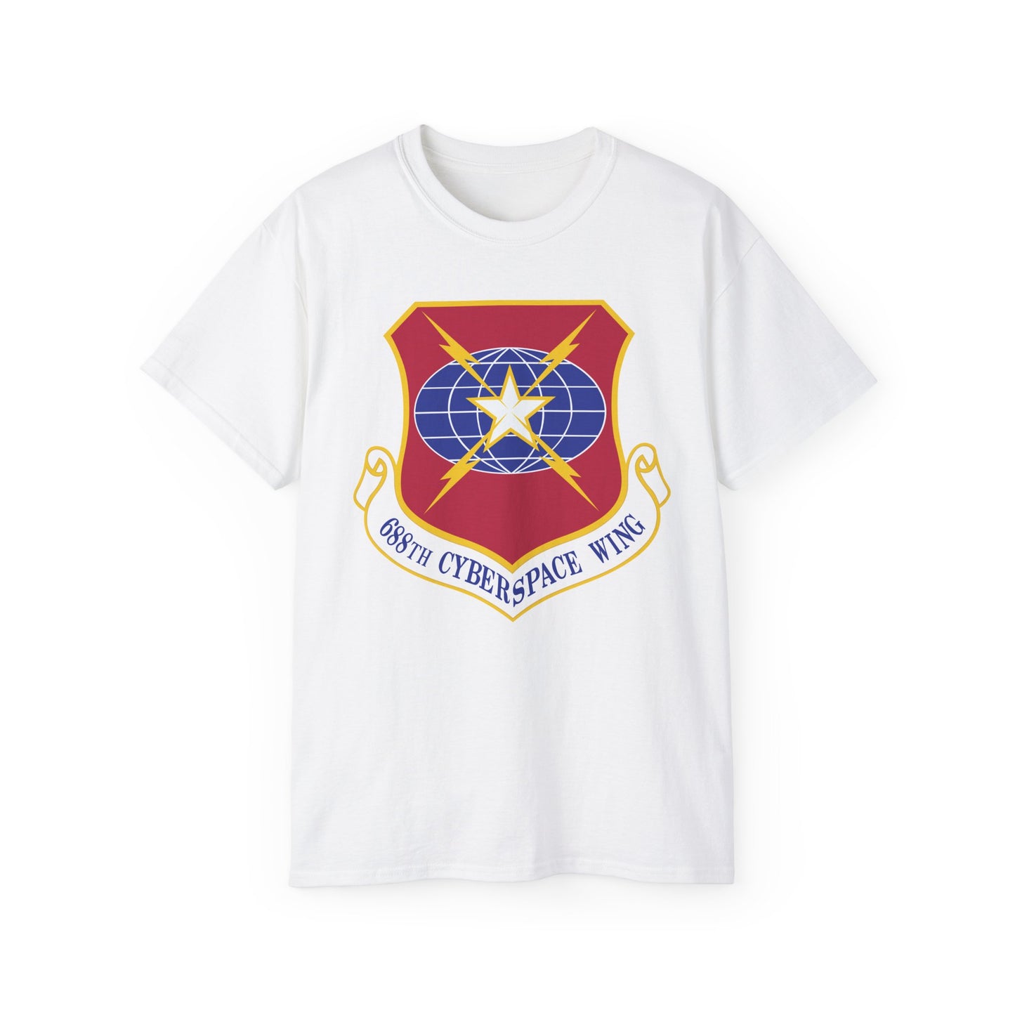 Unisex Ultra Cotton Tee - USAF - 688th Cyberspace Wing wo Txt X 300