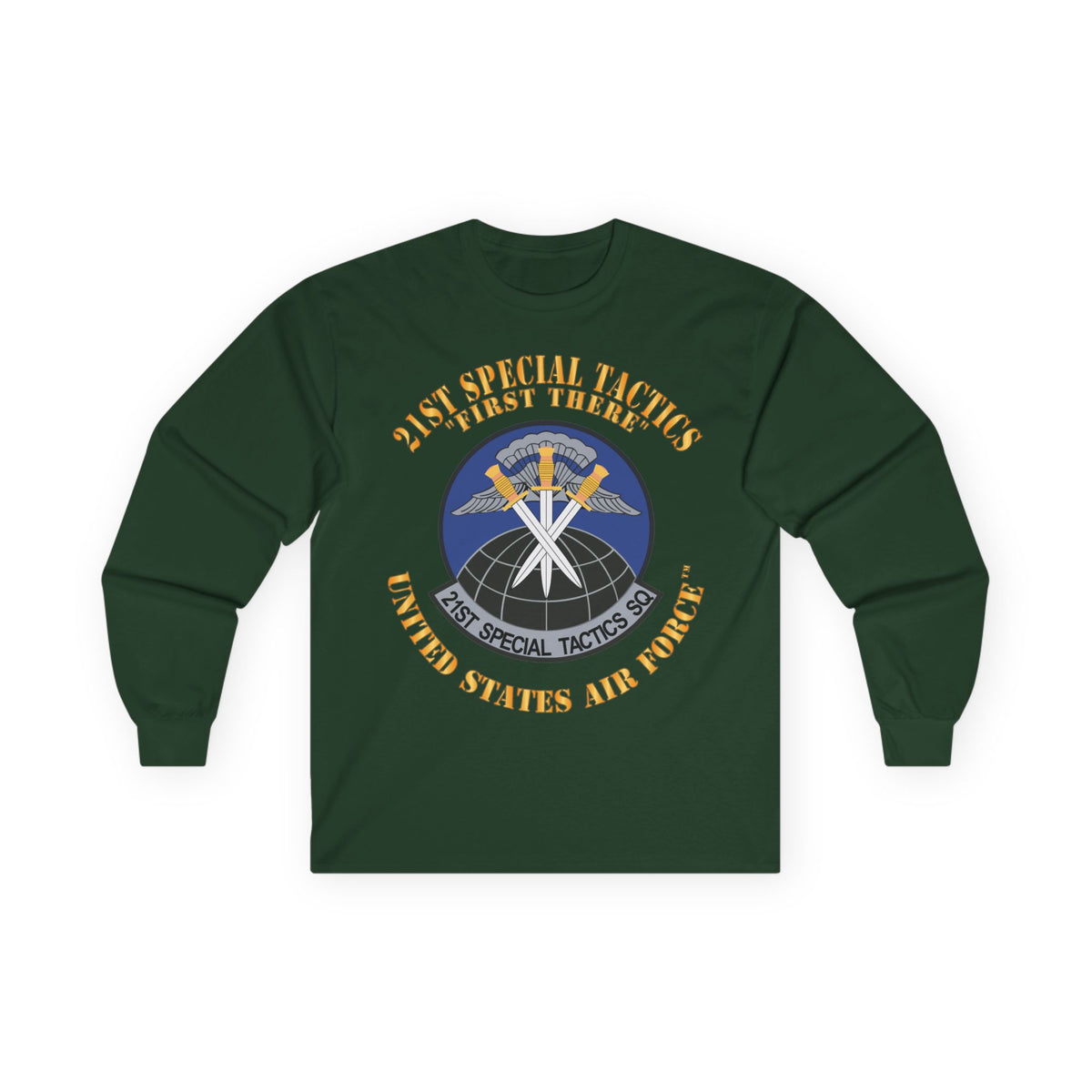 Unisex Ultra Cotton Long Sleeve Tee - USAF - 21st Special Tactics Squadron - First There