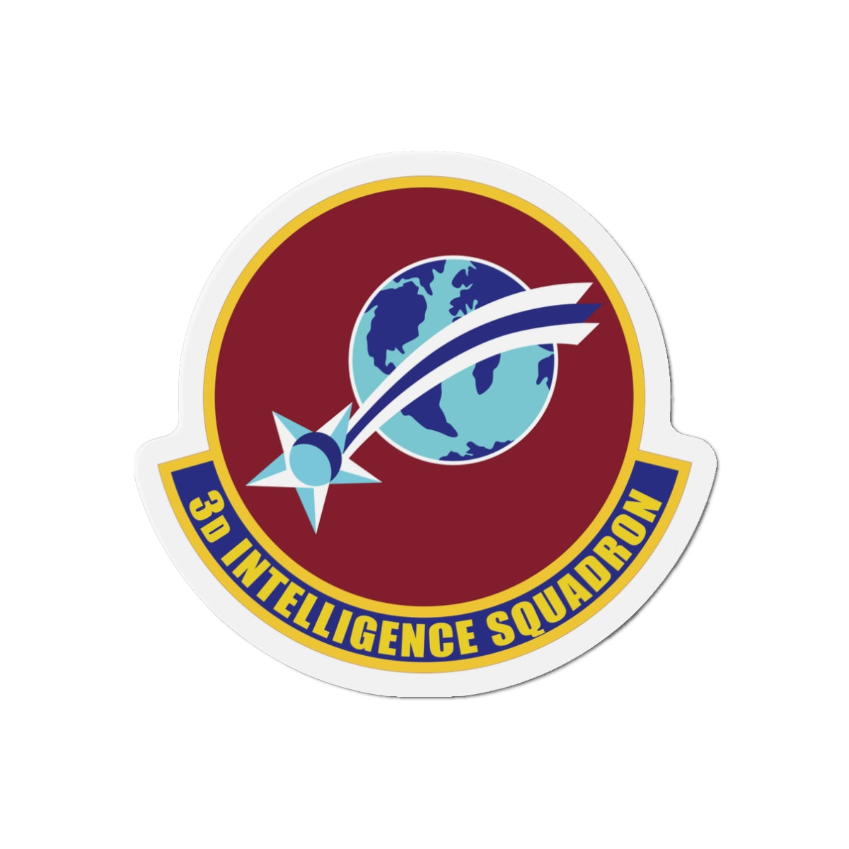 Die-Cut Magnet - USAF - 3rd Intelligence Squadron wo txt