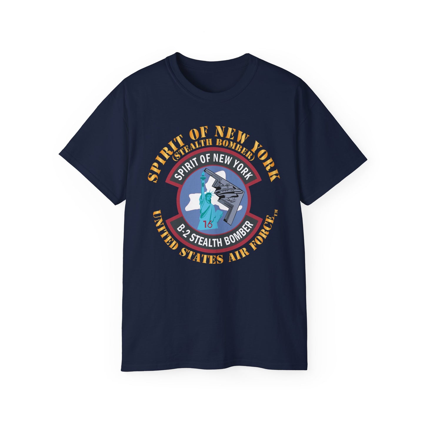 Unisex Ultra Cotton Tee - USAF - B2 - Spirit of New York - Stealth Bomber X 300