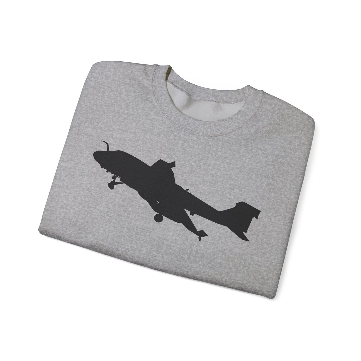 Crewneck Sweatshirt - Aircraft - Navy - A-6A Intruder - Silhouette X 300