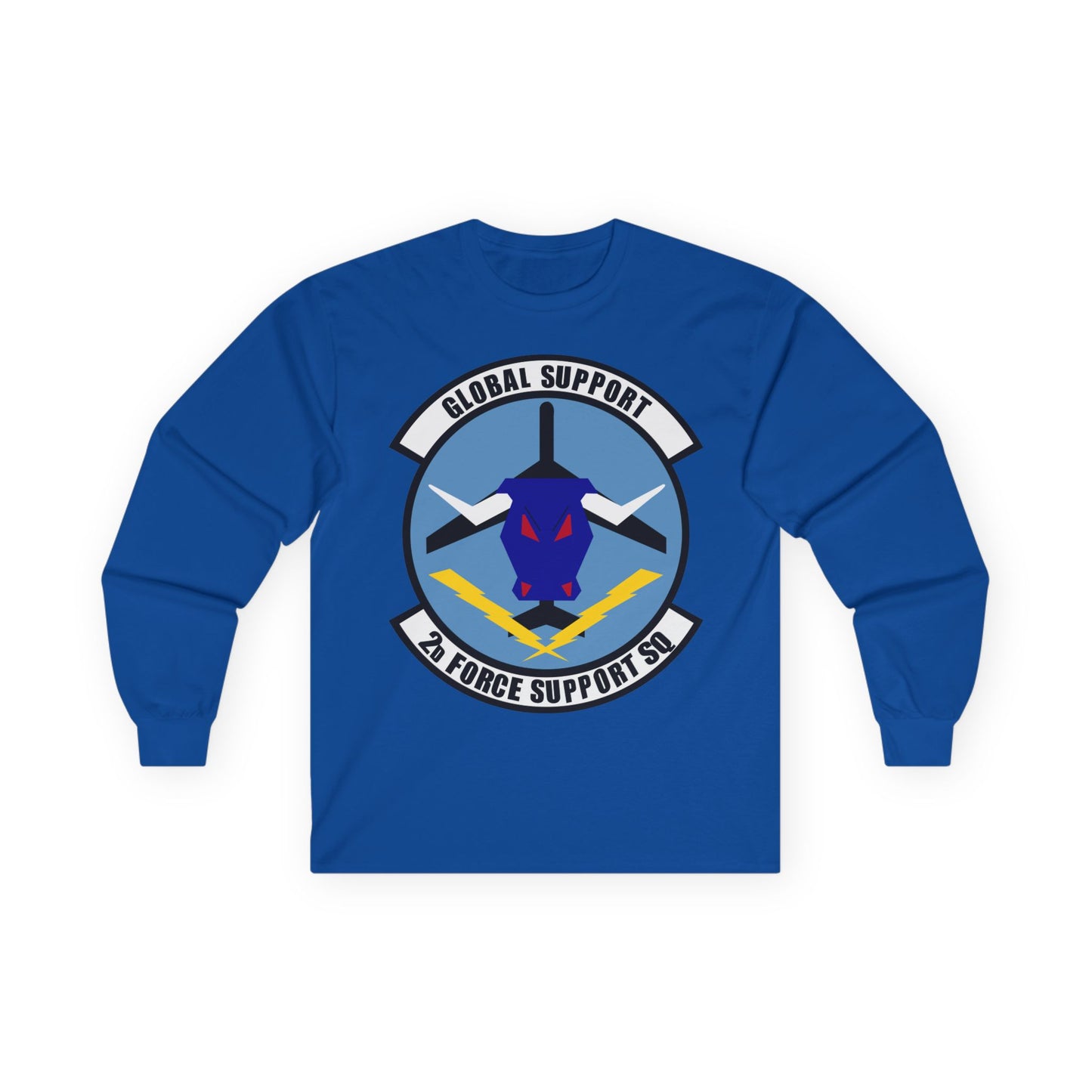 Unisex Ultra Cotton Long Sleeve Tee - USAF - 2d  Force Support Squadron wo txt