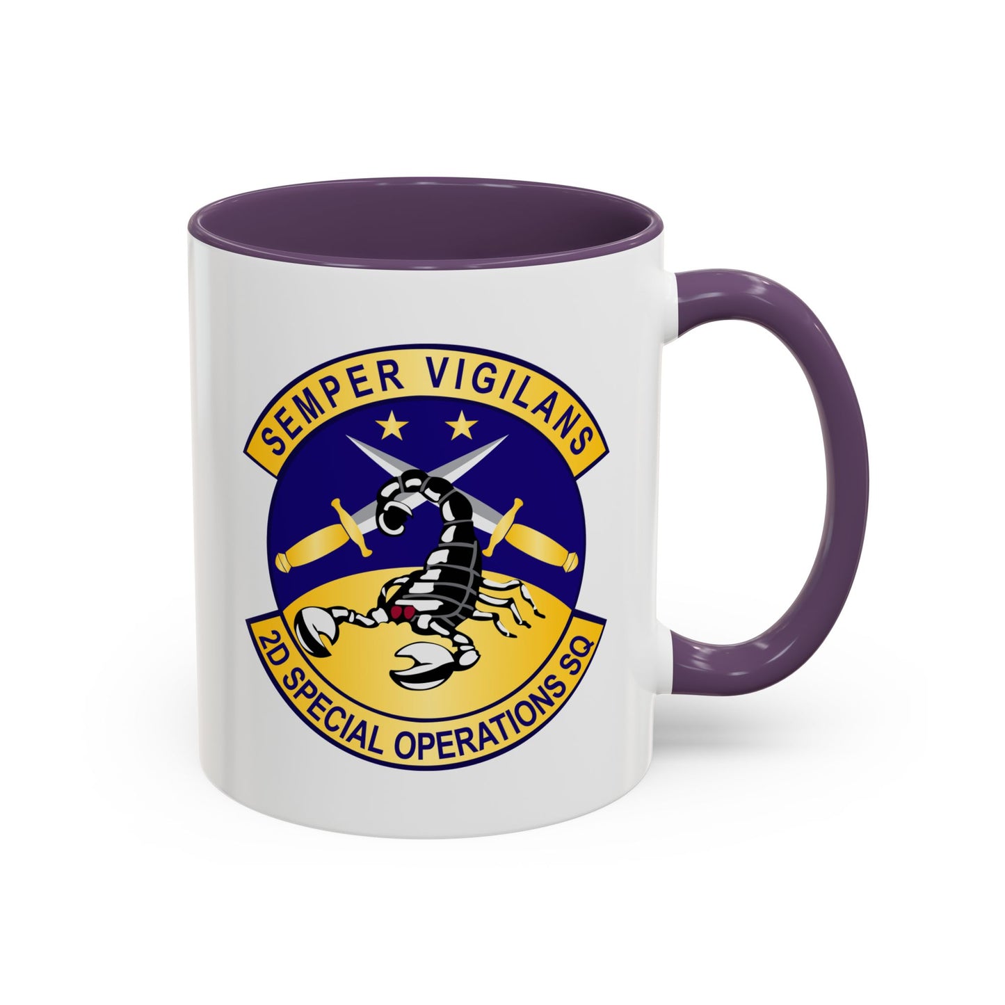 Accent Coffee Mug (11oz & 15oz) - USAFSOF - 2nd Special Operations Squadron wo Txt
