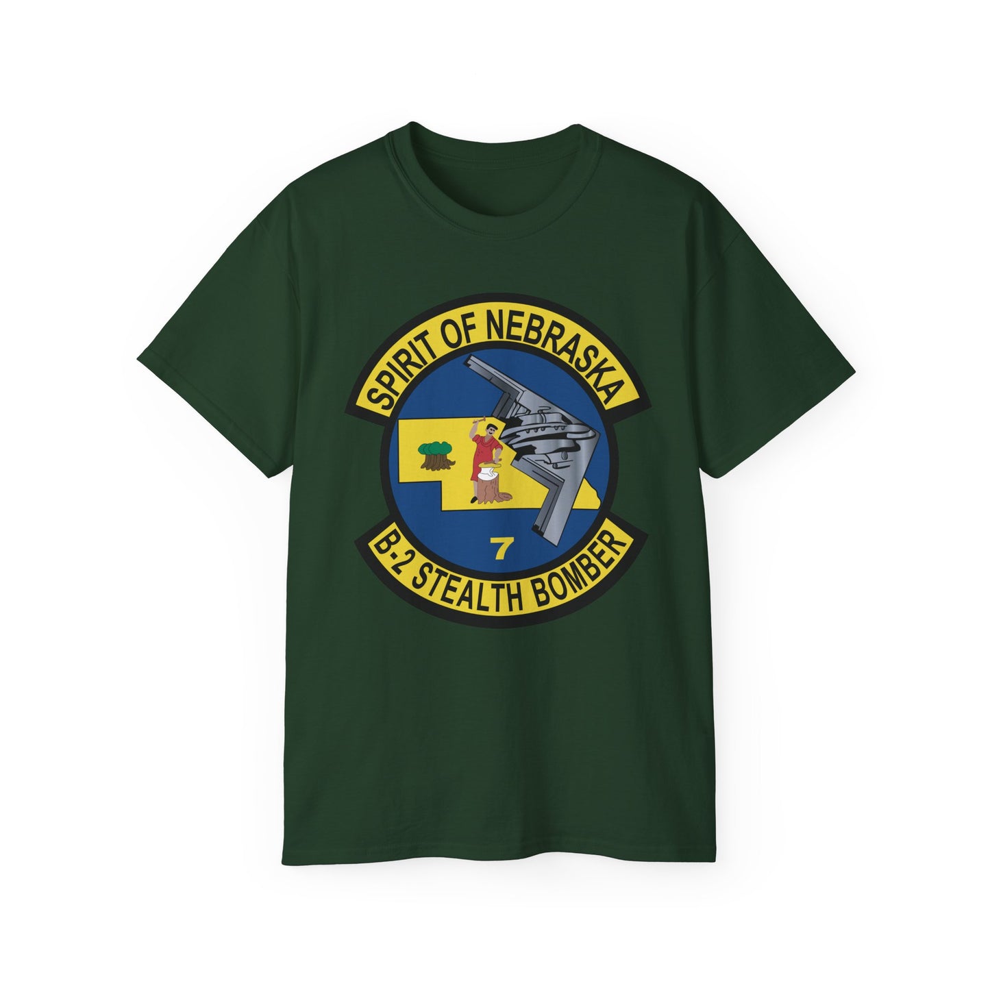 Unisex Ultra Cotton Tee - USAF - B2 - Spirit of Nebraska - Stealth Bomber wo txt X 300